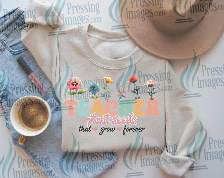 DTF: 885 Teacher plant seeds - Pressing Images