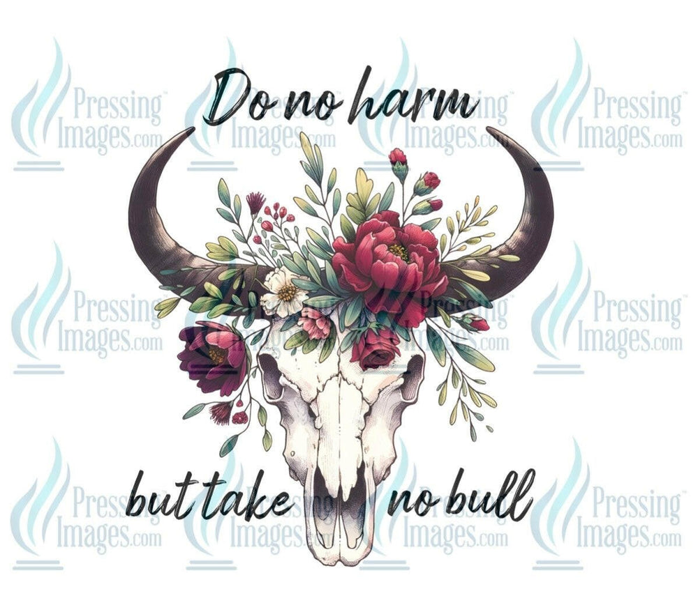 DTF: 887 Do no harm but take no bull - Pressing Images