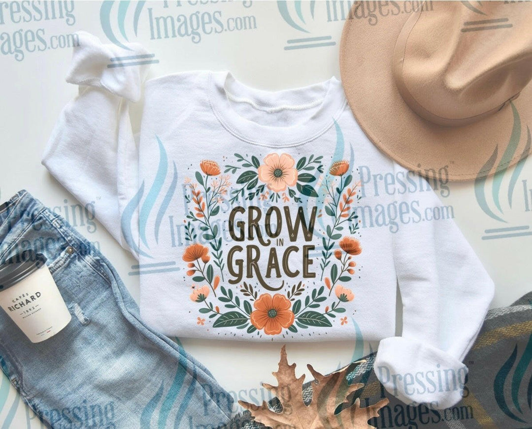 DTF: 892 Grow in grace - Pressing Images