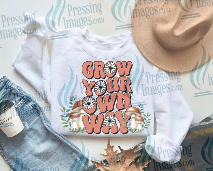 DTF: 895 Grow your own way - Pressing Images