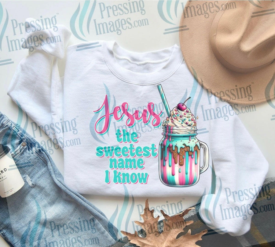 DTF: 905 Jesus the sweetest name I know - Pressing Images