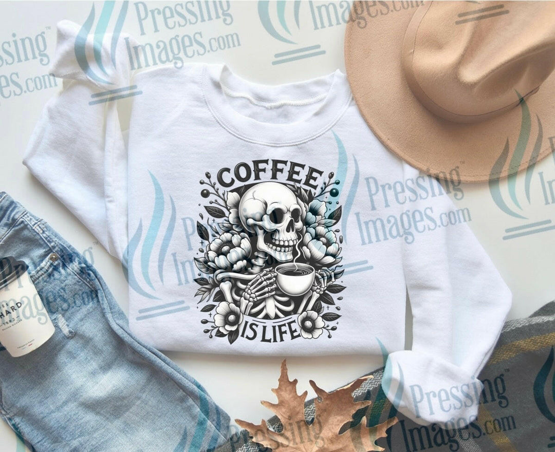 DTF: 984 Coffee is life - Pressing Images