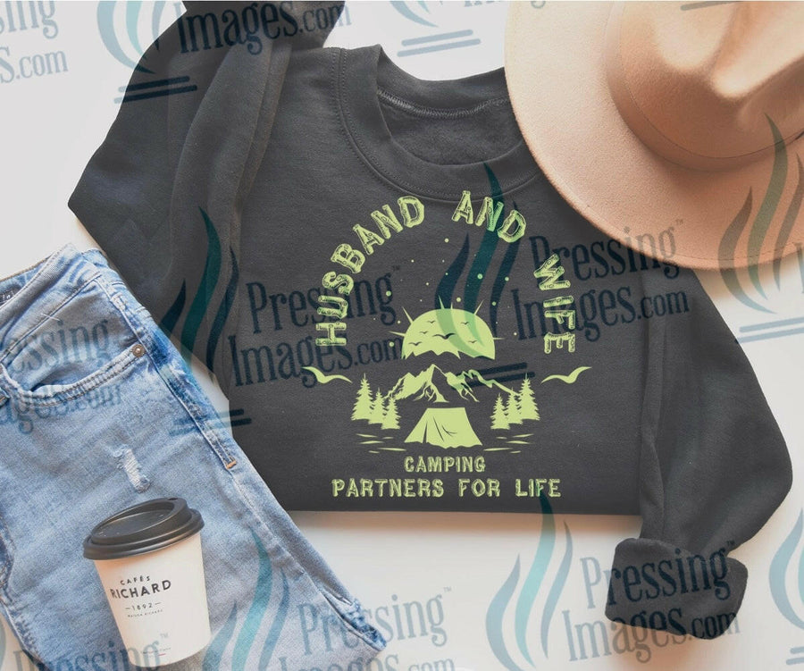 DTF: 992 Husband and wife camping partners for life - Pressing Images