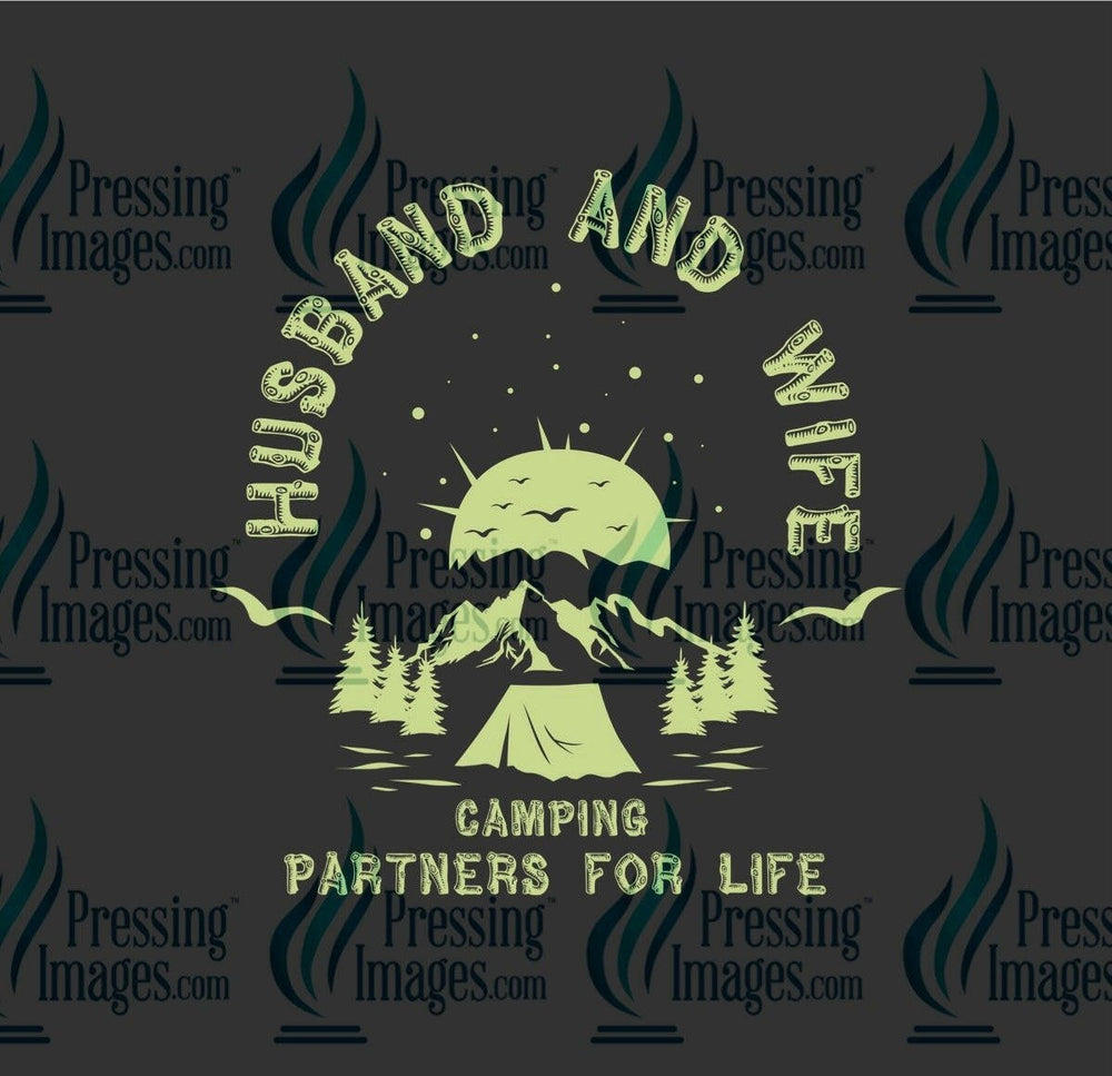 DTF: 992 Husband and wife camping partners for life - Pressing Images