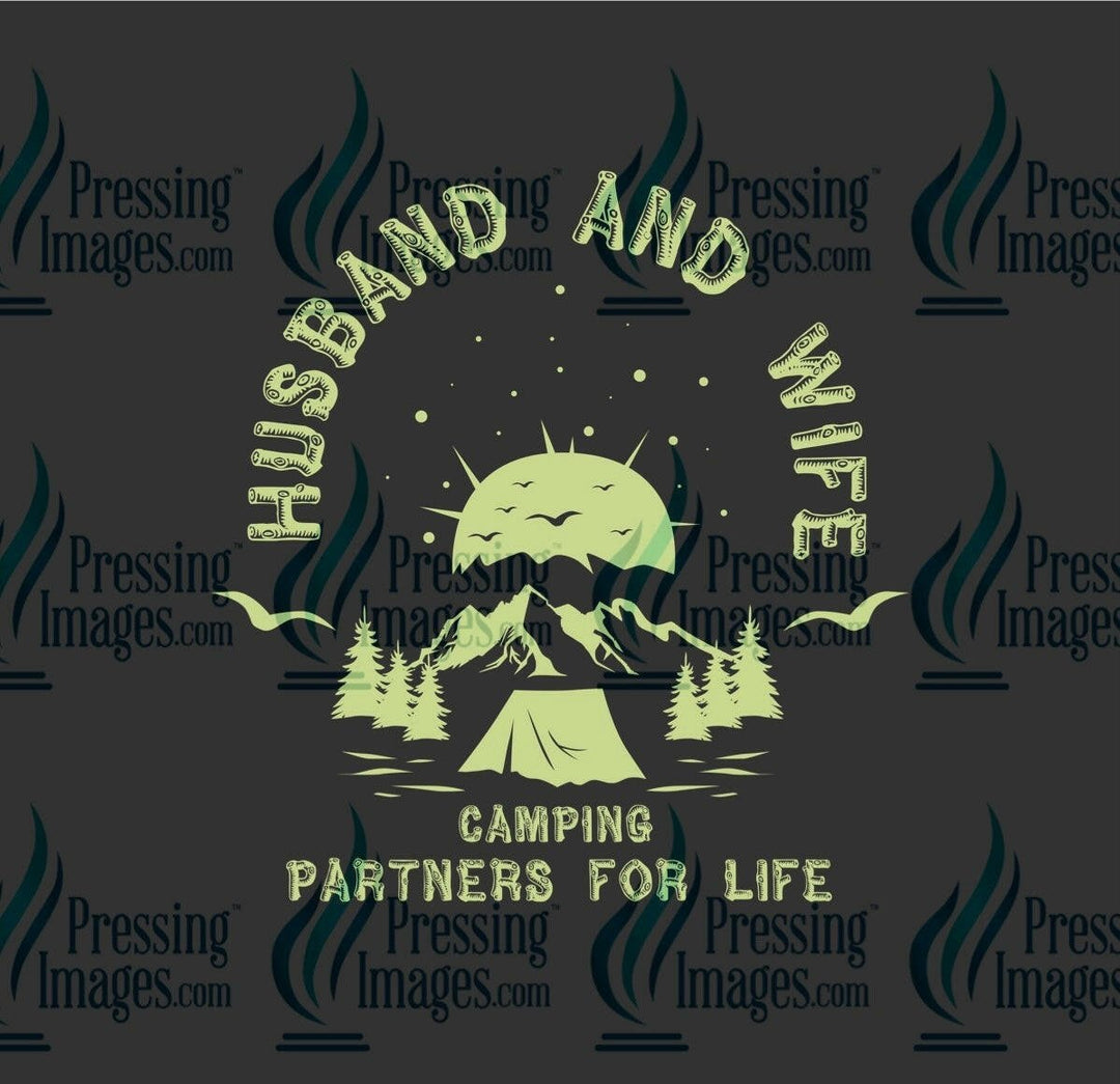 DTF: 992 Husband and wife camping partners for life - Pressing Images