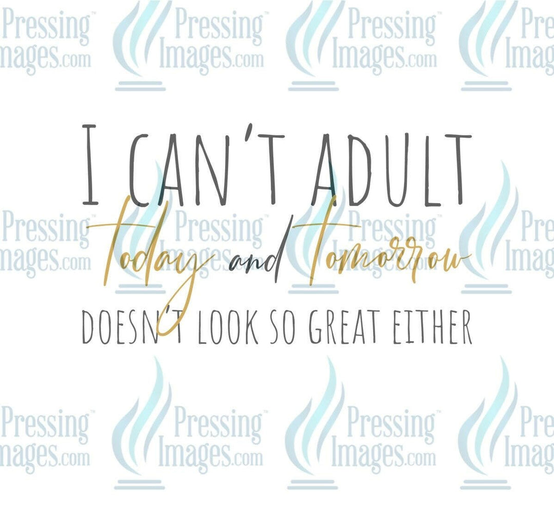 DTF: 997 I can’t adult today - Pressing Images