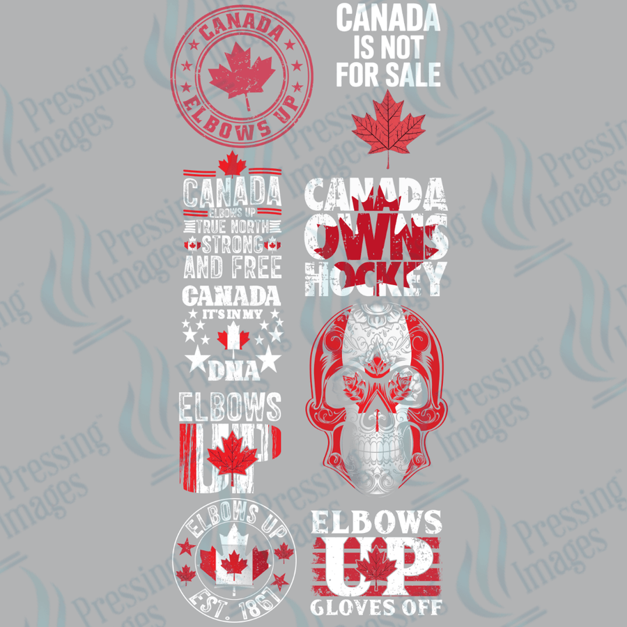 DTF GS 3744 Canada Pre Made Gang Sheet 22.5x48" - Pressing Images