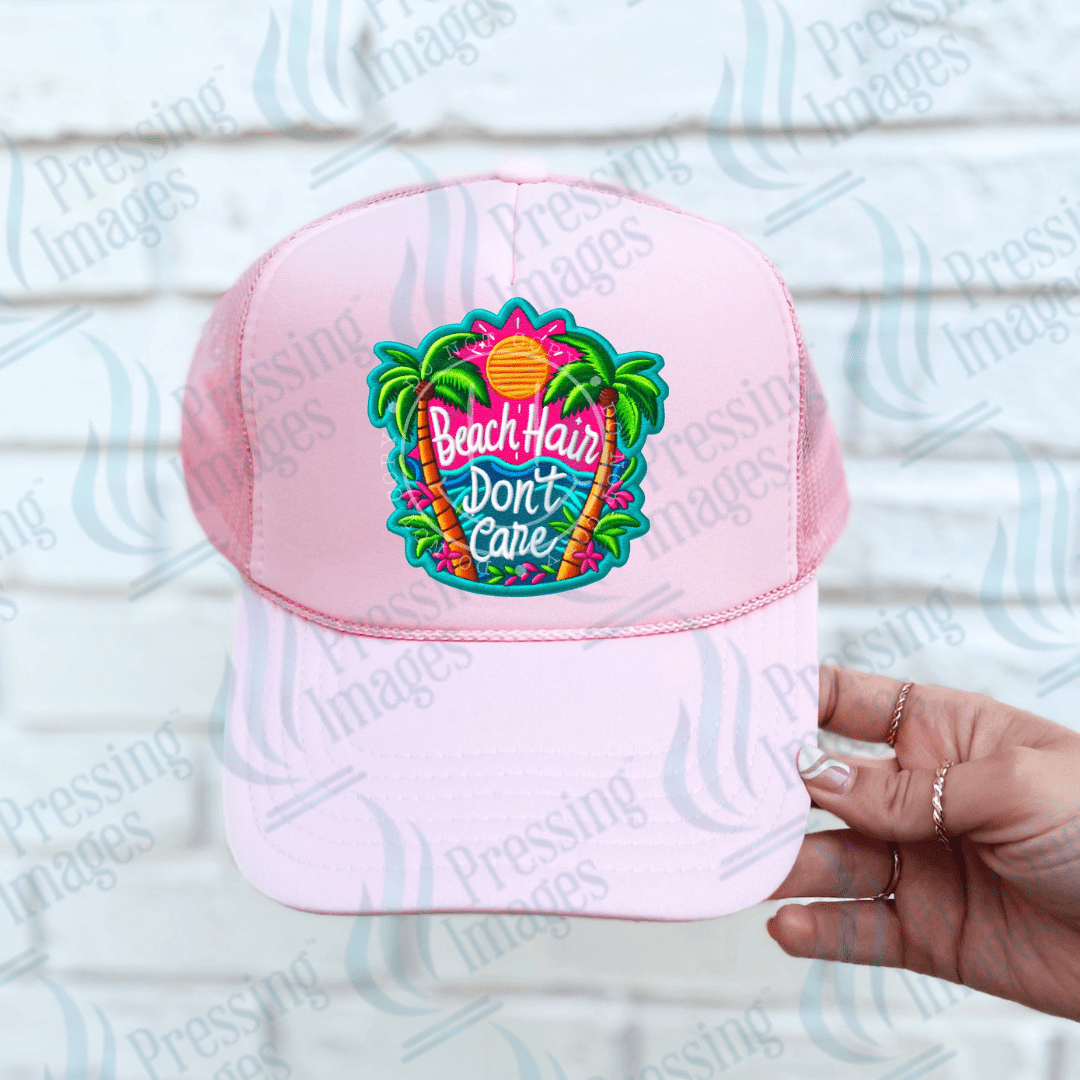 DTF HP 1010 Beach hair don't care white 3 PK - Pressing Images