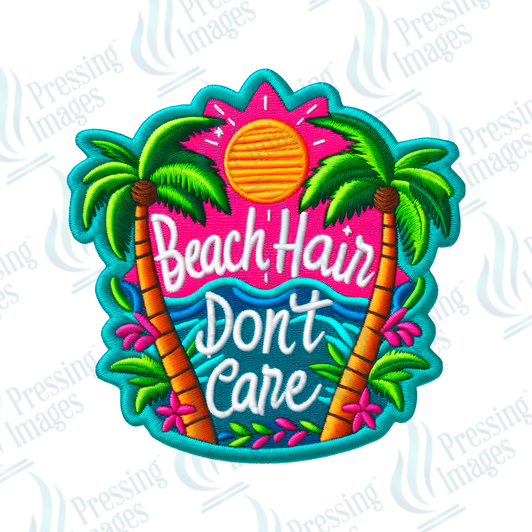 DTF HP 1010 Beach hair don't care white 3 PK - Pressing Images