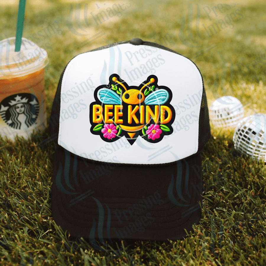 DTF HP 1012 Bee kind 3 PK - Pressing Images