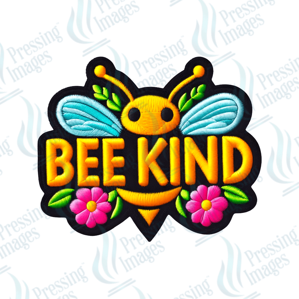 DTF HP 1012 Bee kind 3 PK - Pressing Images