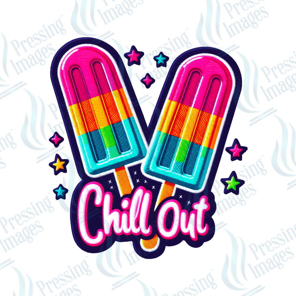 DTF HP 1019 Chill out one 3PK - Pressing Images