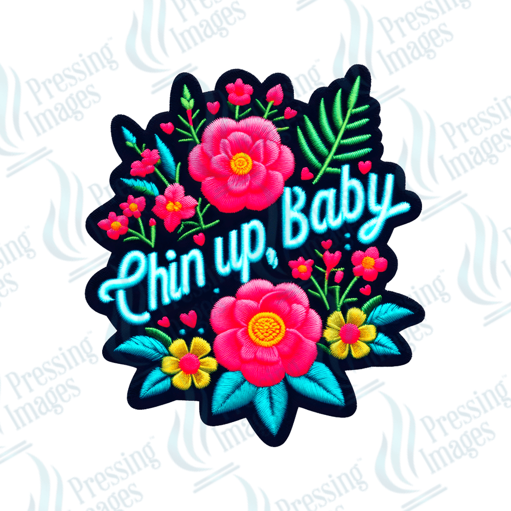 DTF HP 1021 Chin up baby 3PK - Pressing Images