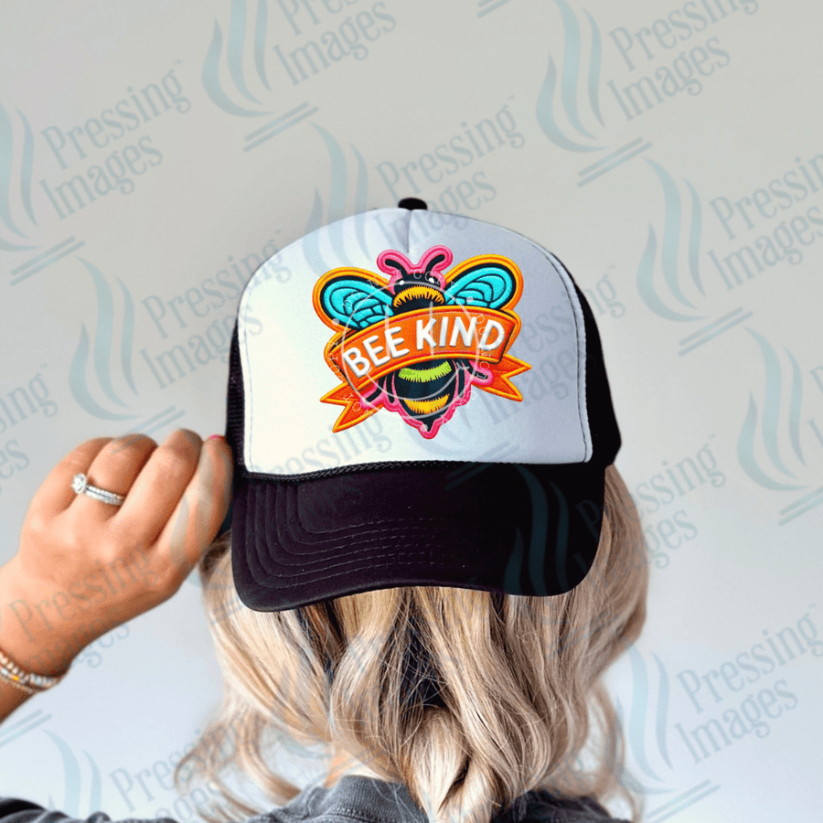 DTF HP 1026 Bee Kind two 3PK - Pressing Images