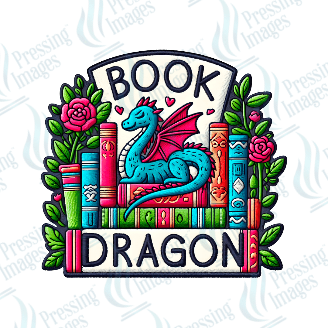 DTF HP 1029 Book dragon 3PK - Pressing Images