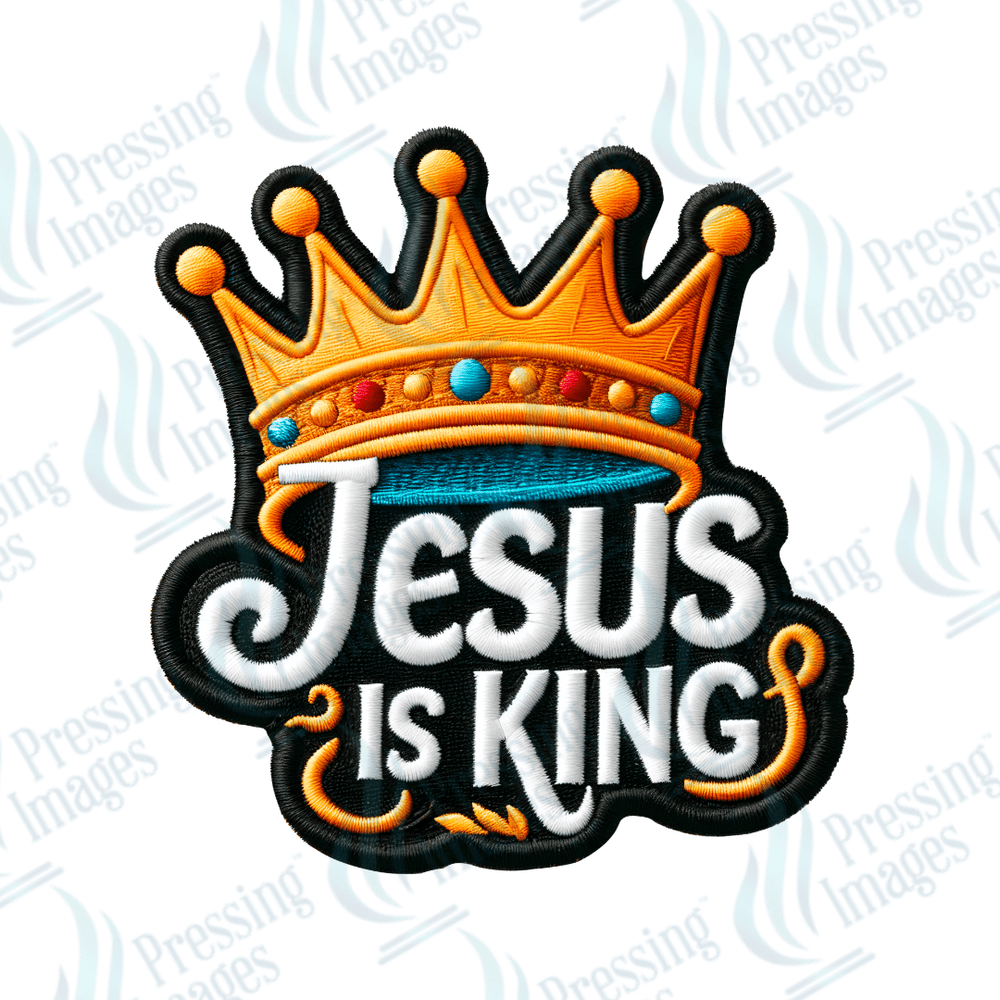 DTF HP 1044 Jesus is King two 3PK - Pressing Images