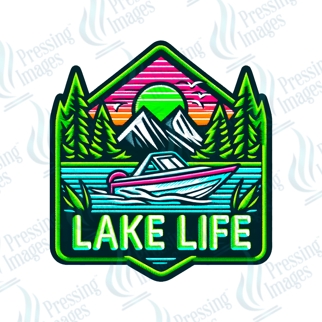 DTF HP 1050 Lake life one 3PK - Pressing Images