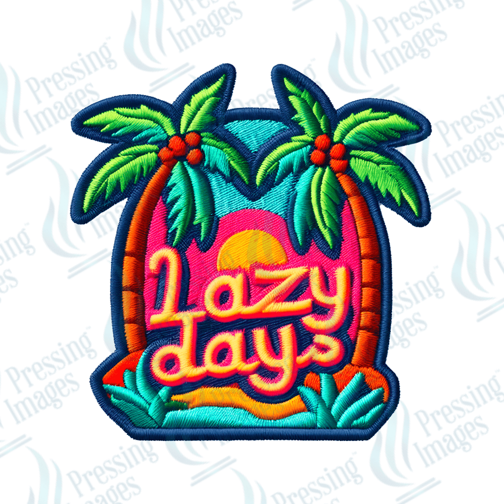 DTF HP 1052 Lazy days 3PK - Pressing Images