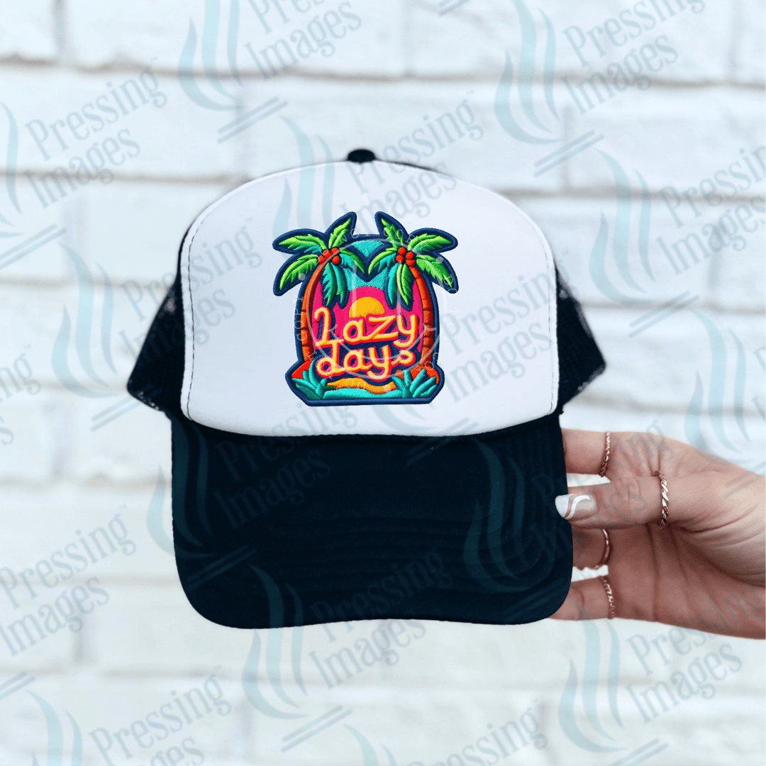 DTF HP 1052 Lazy days 3PK - Pressing Images