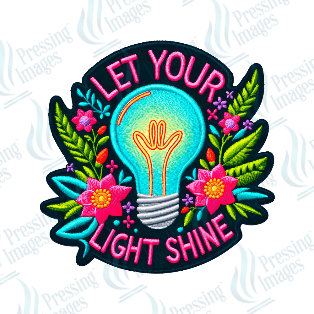DTF HP 1054 Let your light shine 3PK - Pressing Images