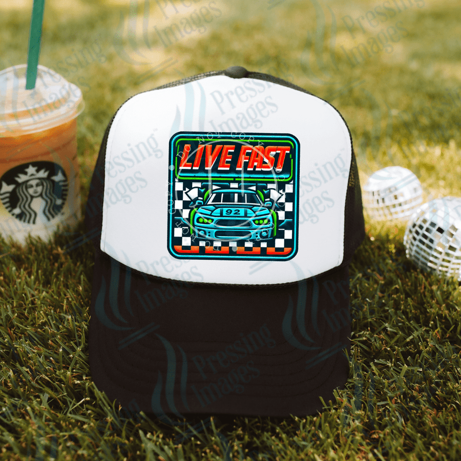 DTF HP 1056 Live fast 3PK - Pressing Images