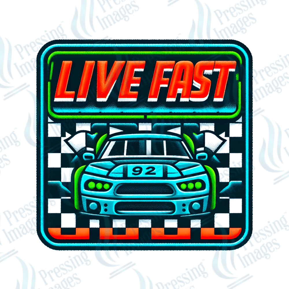 DTF HP 1056 Live fast 3PK - Pressing Images