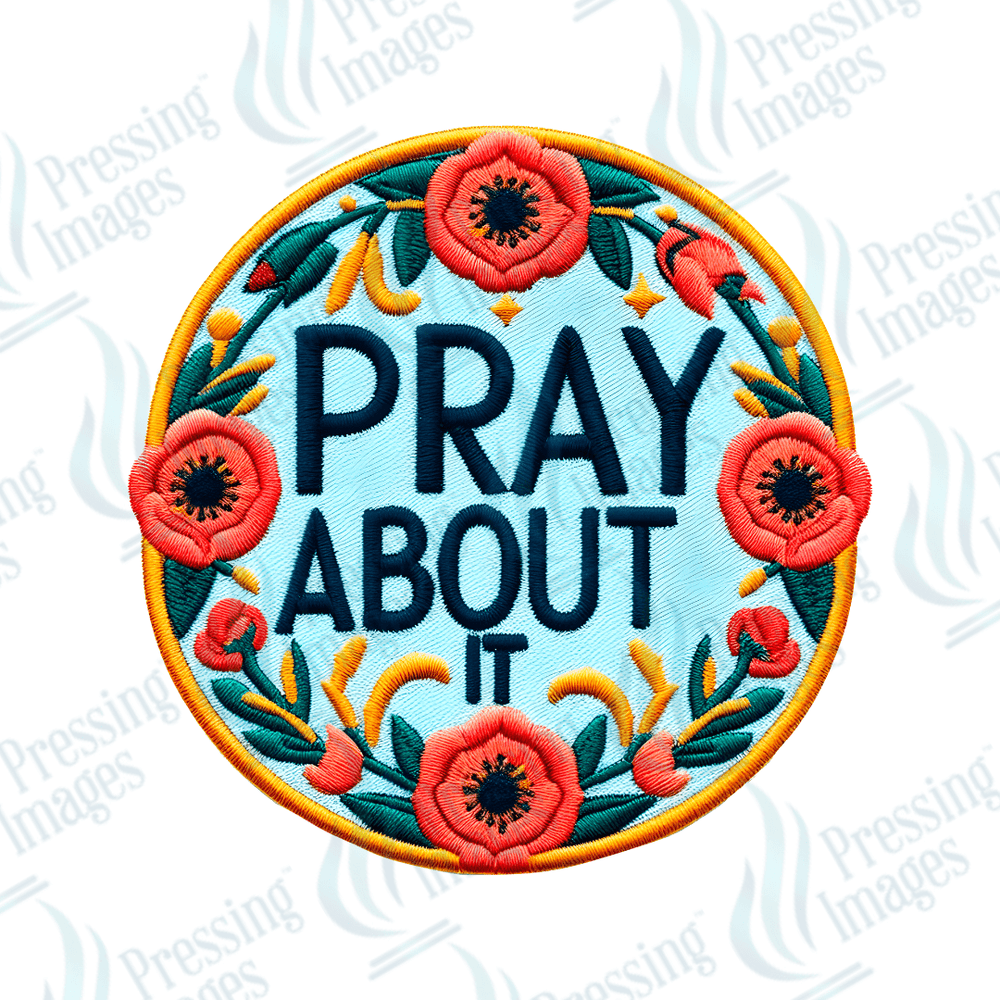 DTF HP 1063 Pray about it 3PK - Pressing Images