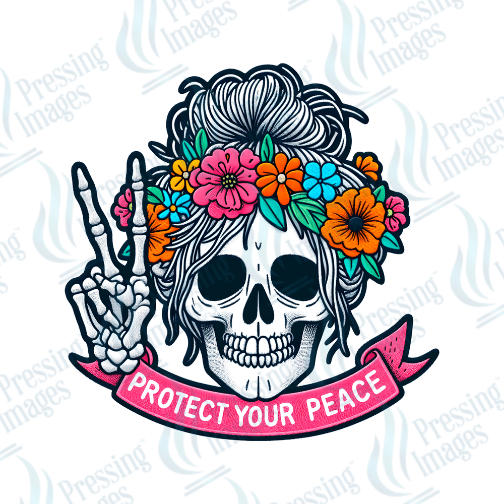 DTF HP 1066 Protect your peace 3PK - Pressing Images