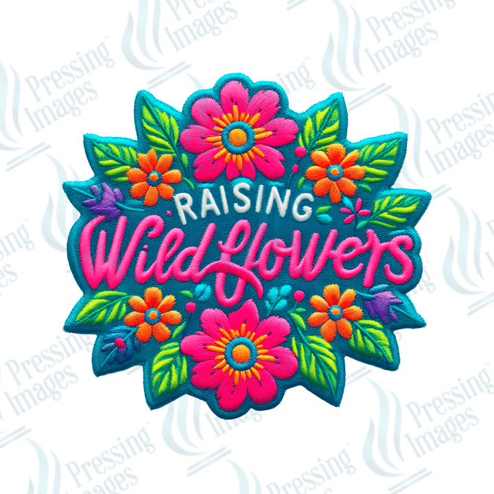 DTF HP 1071 Raising wildflowers one 3PK - Pressing Images