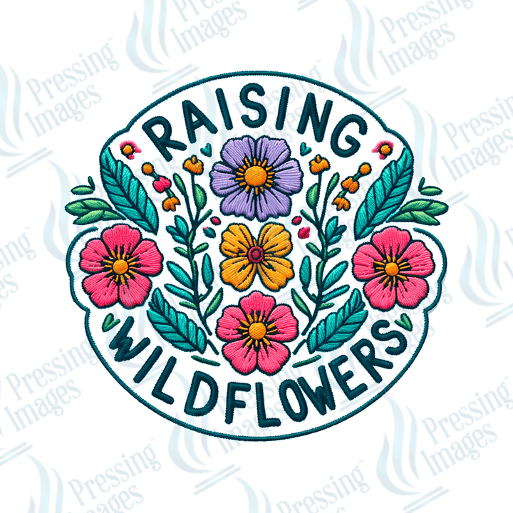 DTF HP 1072 Raising wildflowers two 3PK - Pressing Images