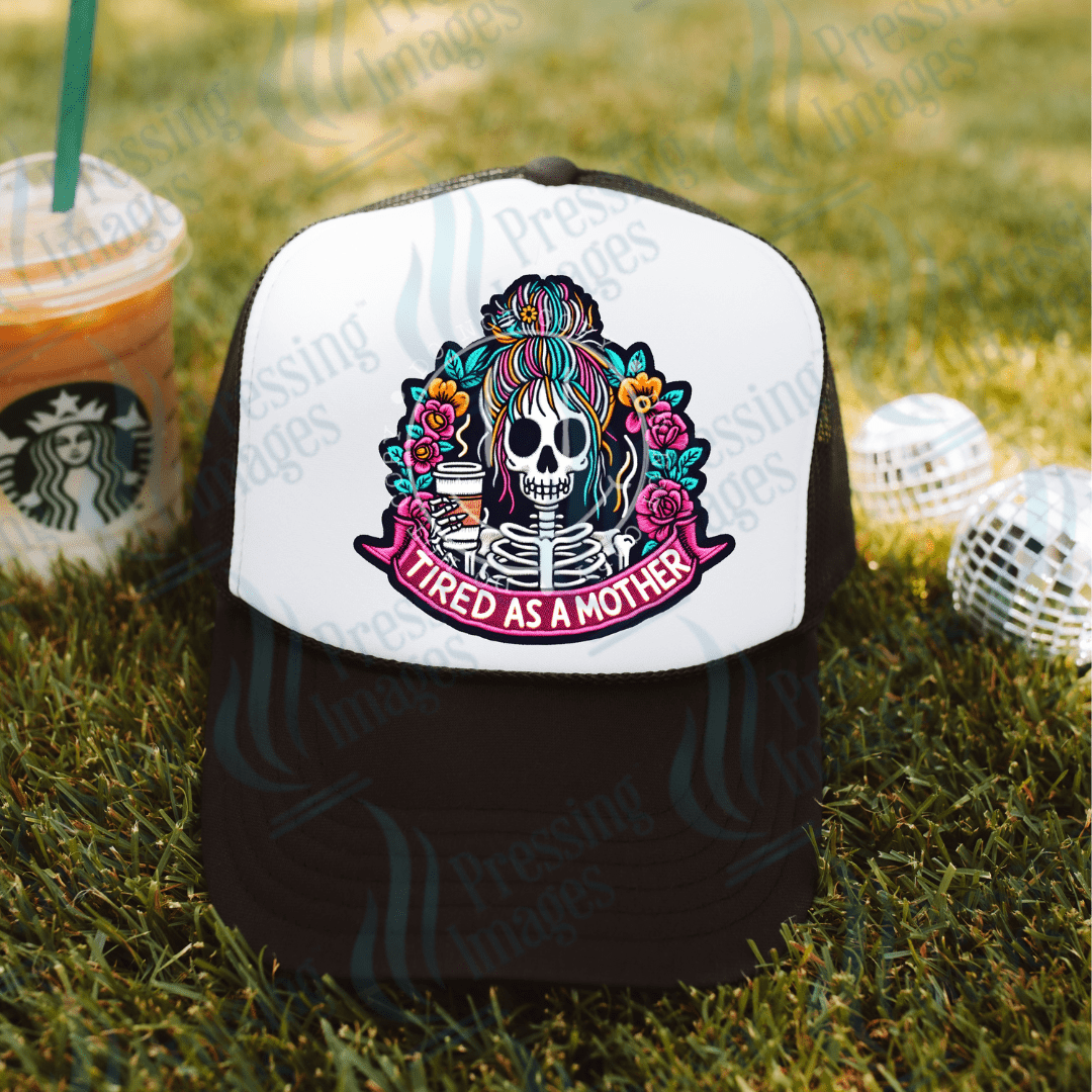 DTF HP 1087 Tired as a Mother 3PK - Pressing Images