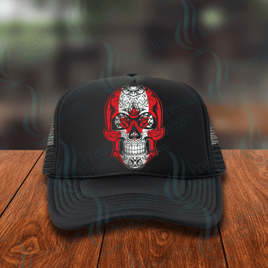 DTF HP 1107 Canada Skull - Pressing Images