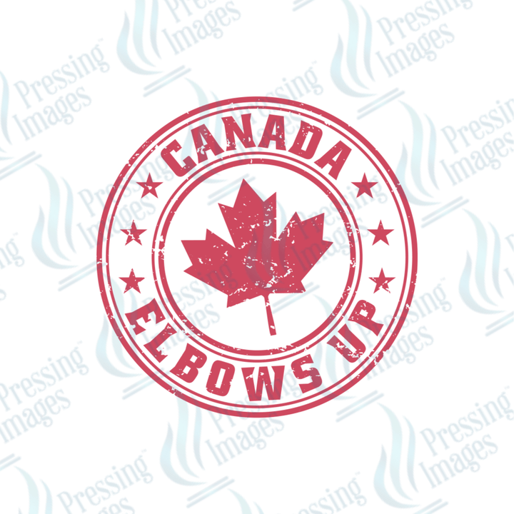 DTF HP 1110 Canada Elbows Up - Pressing Images