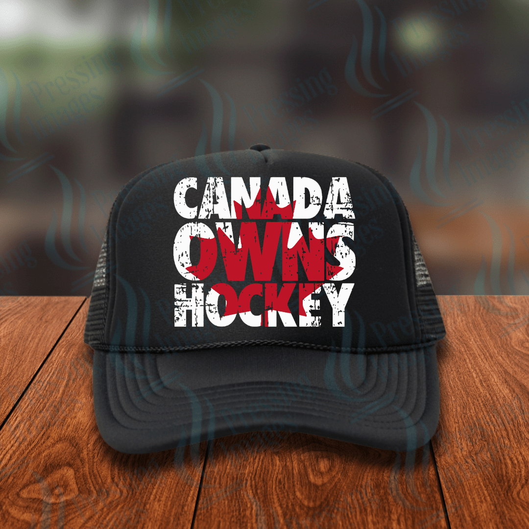 DTF HP 1114 Canada Owns Hockey - Pressing Images
