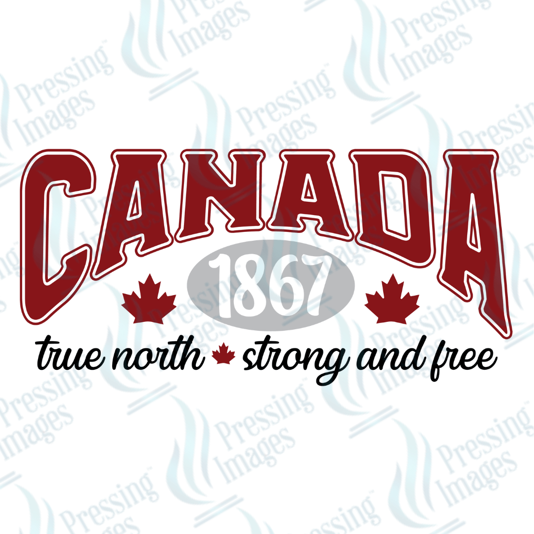 DTF HP 1116 Canada Varsity 1867 - Pressing Images