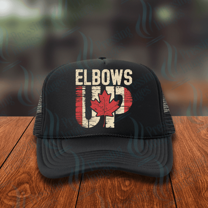 DTF HP 1125 Elbows Up Off White - Pressing Images