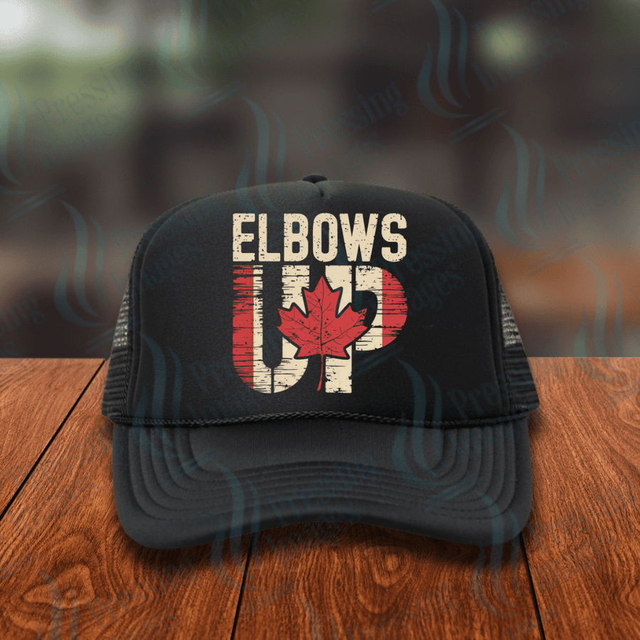 DTF HP 1125 Elbows Up Off White - Pressing Images