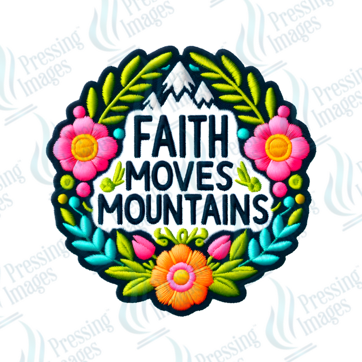 DTF HP 1032 Faith moves mountains two  3PK