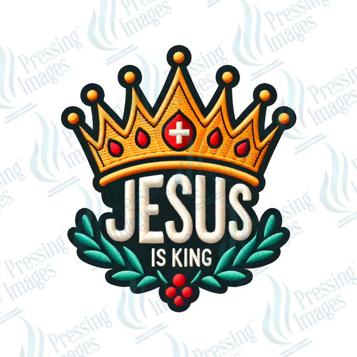 DTF HP 1043 Jesus is King one 3PK