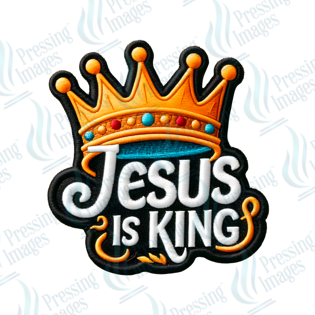 DTF HP 1044 Jesus is King two 3PK