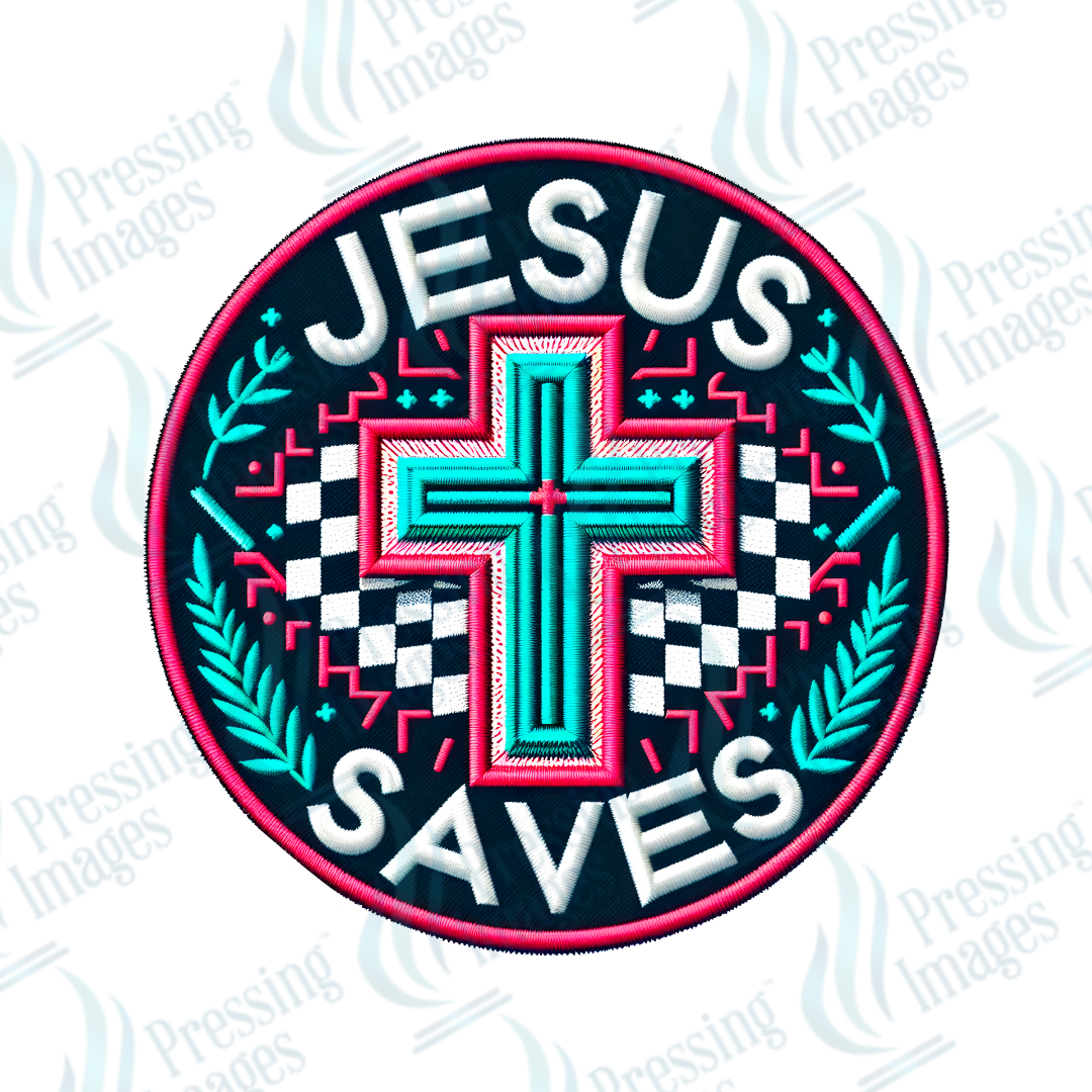 DTF HP 1045 Jesus saves one 3PK