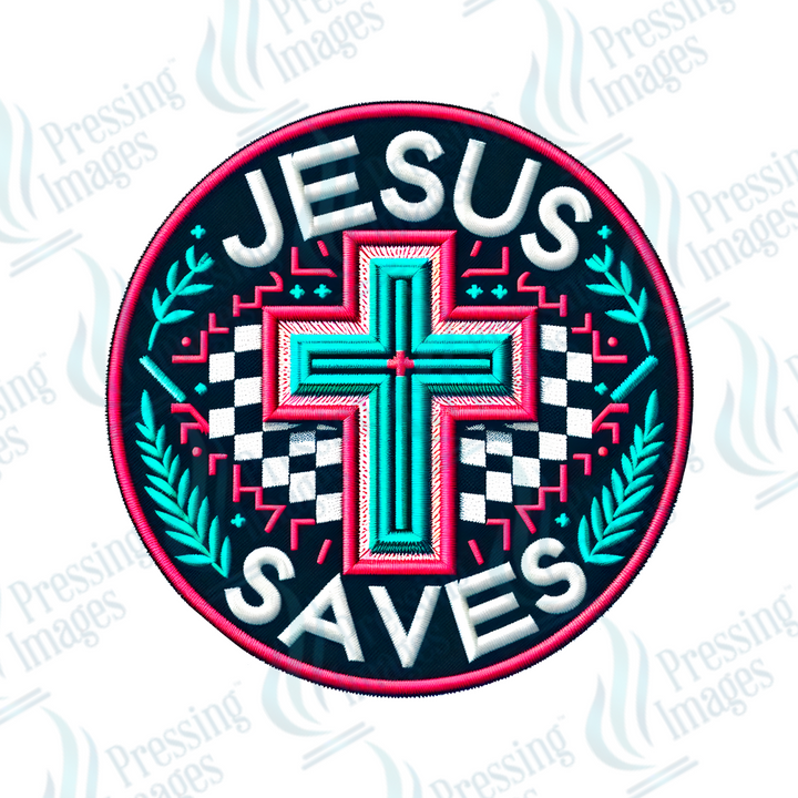 DTF HP 1045 Jesus saves one 3PK