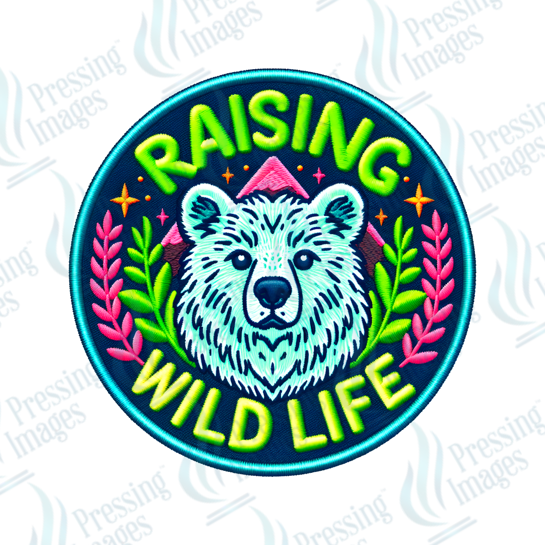 DTF HP 1070 Raising wildlife two 3PK