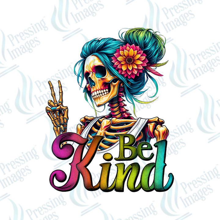 DTF 2713 Be kind skullie