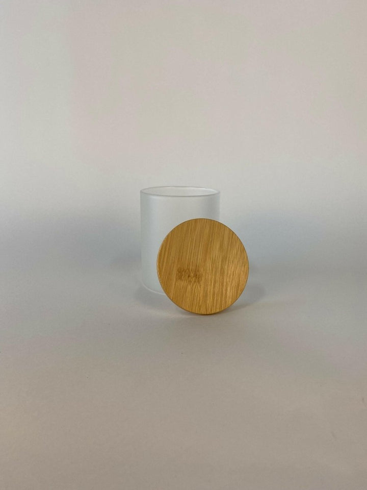 Frosted glass candle holder 110162 - Pressing Images