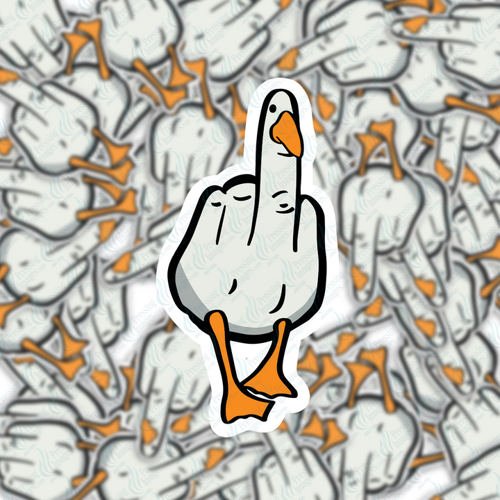 PI009 Middle Finger Goose SVG & Acrylic Blank