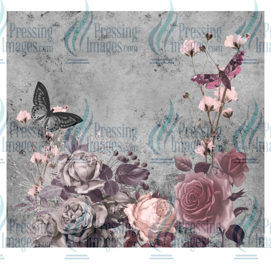 8144 Floral tumbler wrap.