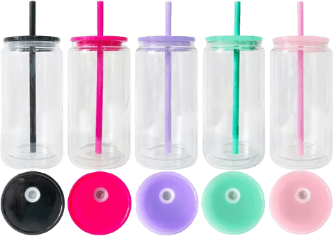 Leakproof 16oz Acrylic Snow Globe Can Tumbler - Pressing Images