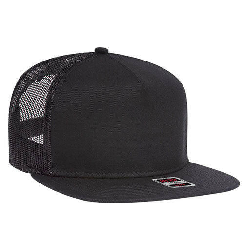 Mid profile flat brim trucker hat - Pressing Images