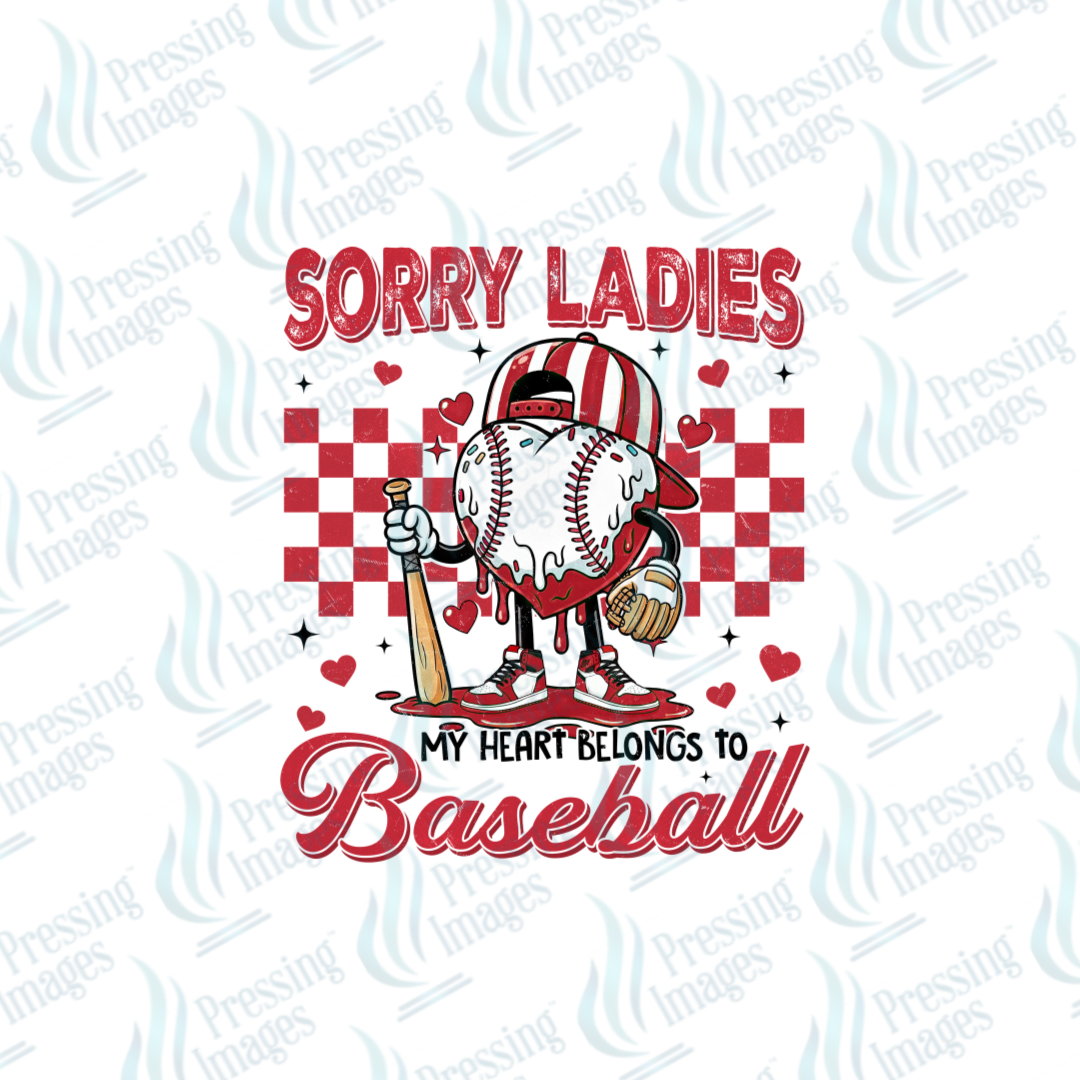 DTF 7051 Baseball Heart